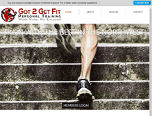 Tablet Screenshot of got2getfit.com